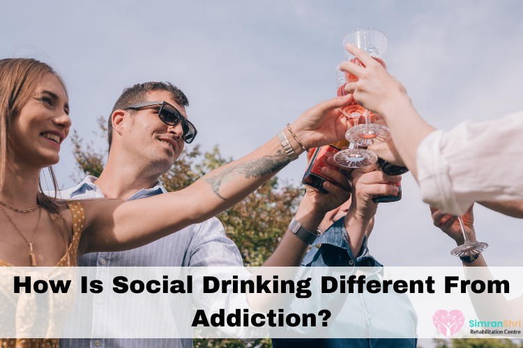 How is social drinking different from addiction
